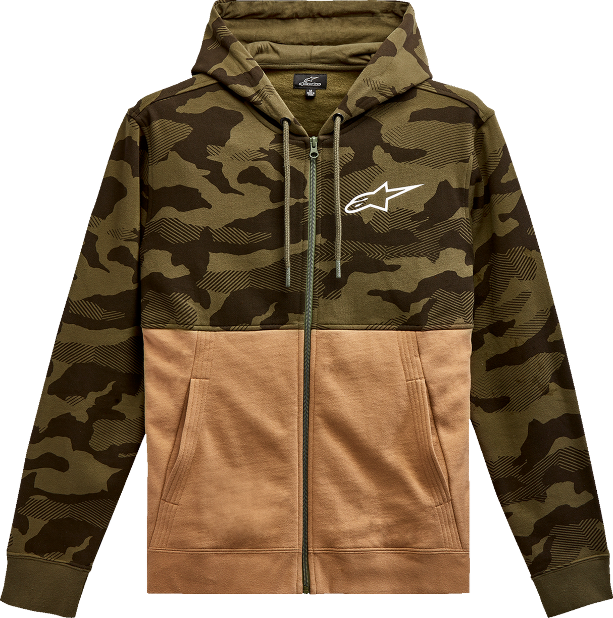 ALPINESTARS Camo Block Hoodie - Military/Sand - 2XL 12135105069232X