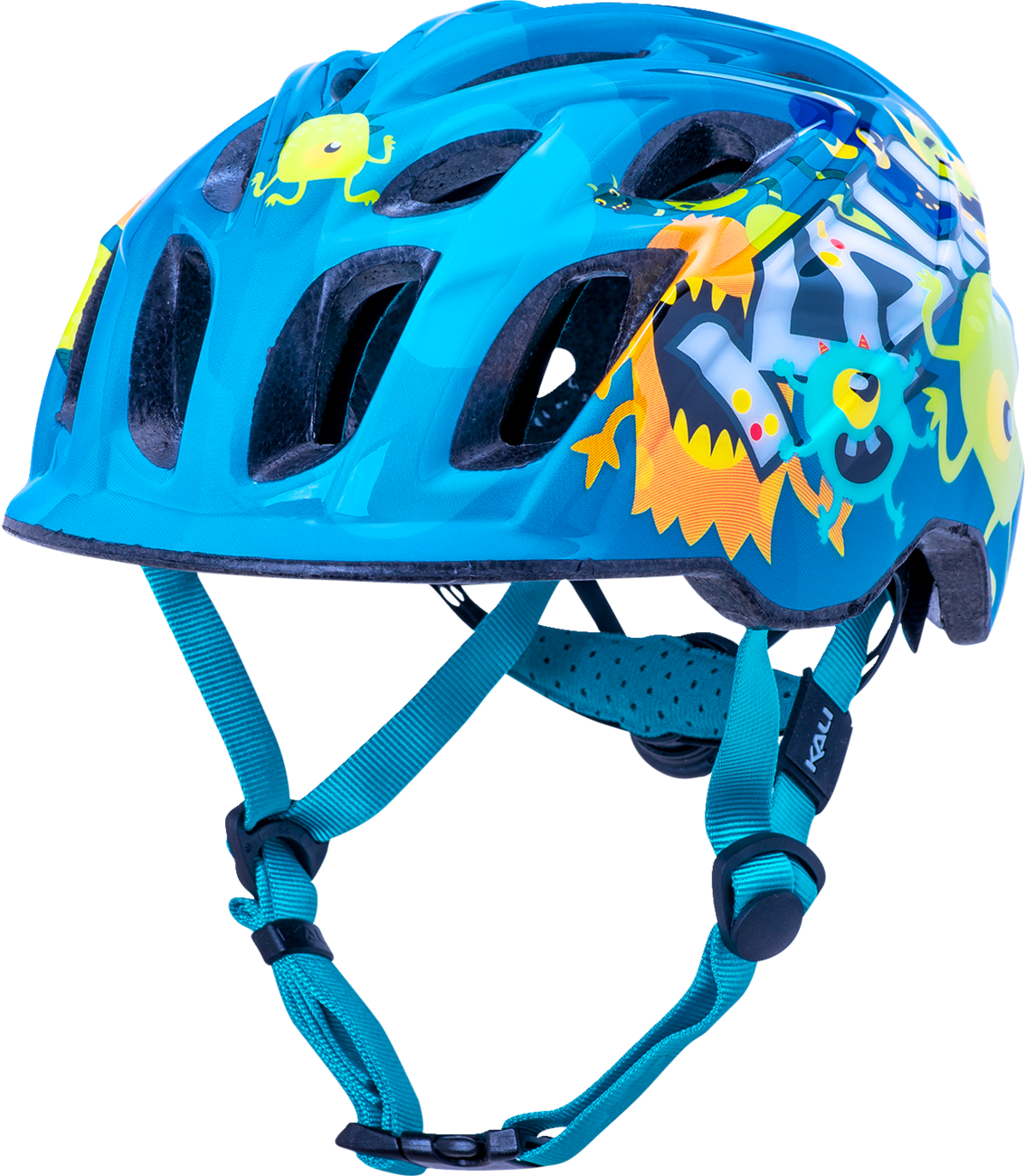 KALI Child Chakra Bicycle Helmet - Monsters - Blue - Small 0221020415