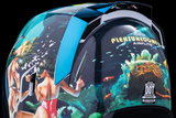 ICON Airflite™ Motorcycle Helmet - Pleasuredome4 - Blue - Medium 0101-15002