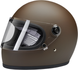 BILTWELL Gringo S Motorcycle Helmet - Flat Chocolate - XS 1003-252-101