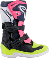 ALPINESTARS Youth Tech 3S Boots - Black/Blue/Pink - US 10 2014518-1176-10