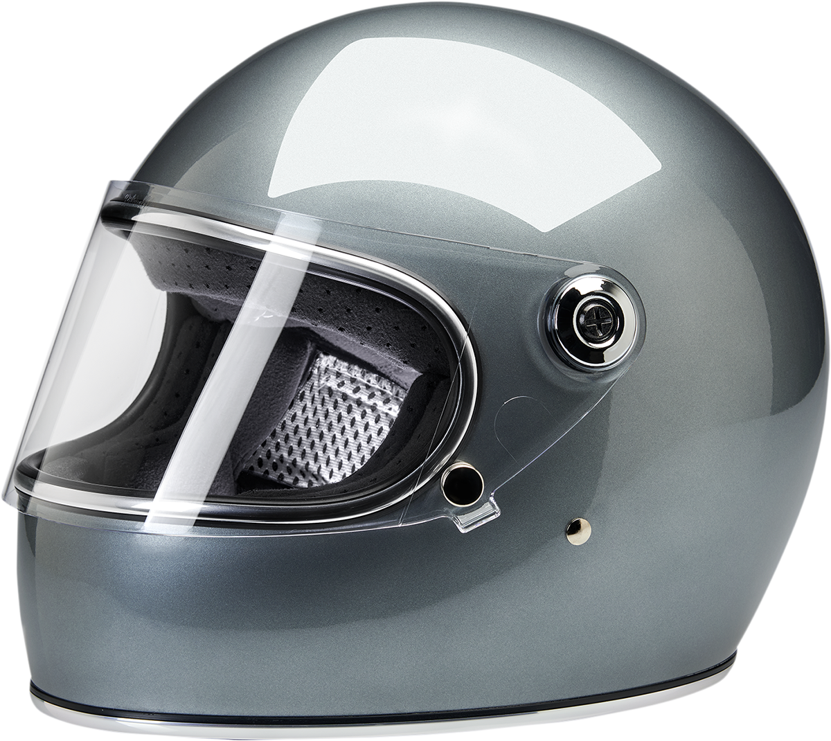 BILTWELL Gringo S Motorcycle Helmet - Metallic Sterling - XS 1003-340-101