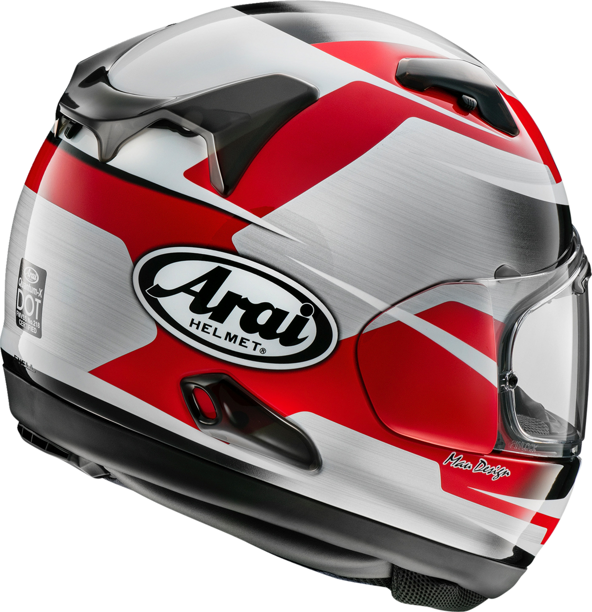 ARAI Quantum-X Motorcycle Helmet - Steel - Red - Large 0101-15739