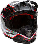 6D ATR-2 Motorcycle Helmet - Phase - White/Red - 2XL 12-2839