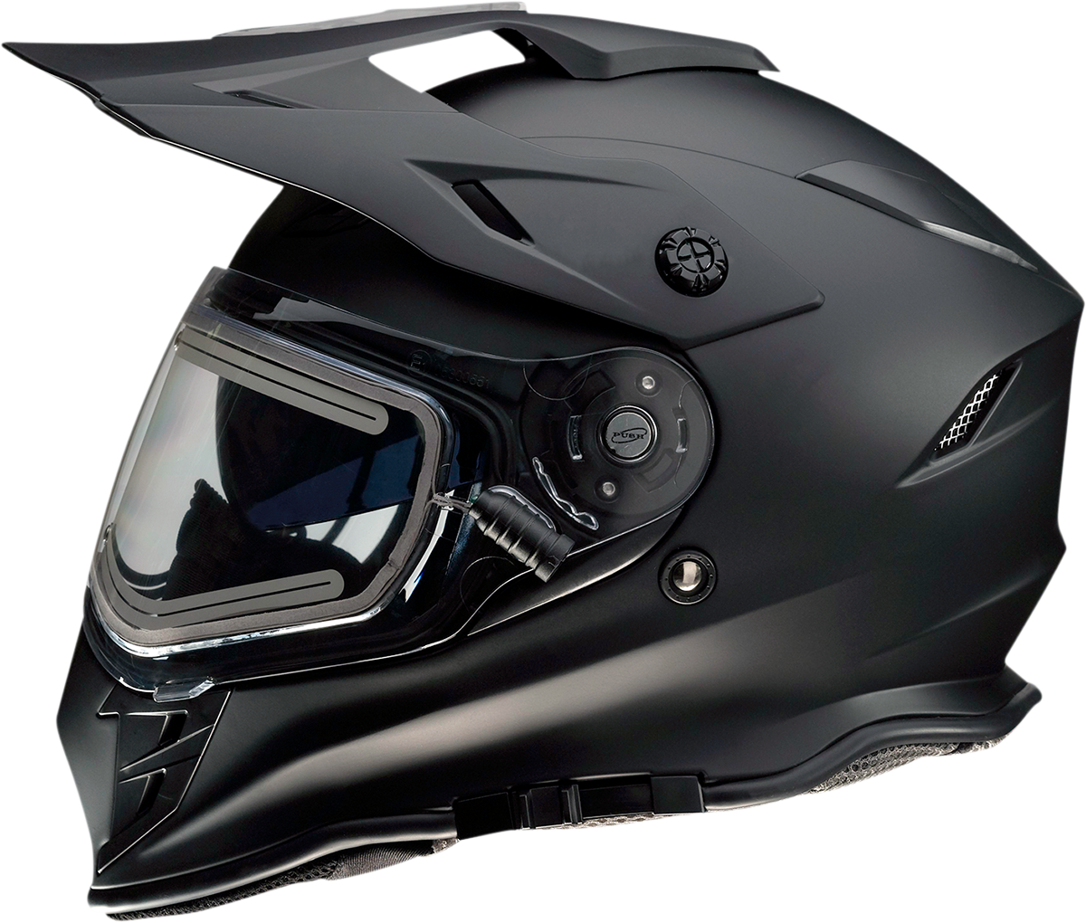 Z1R Range Snow Motorcycle Helmet - Electric - Flat Black - Large 0121-1135