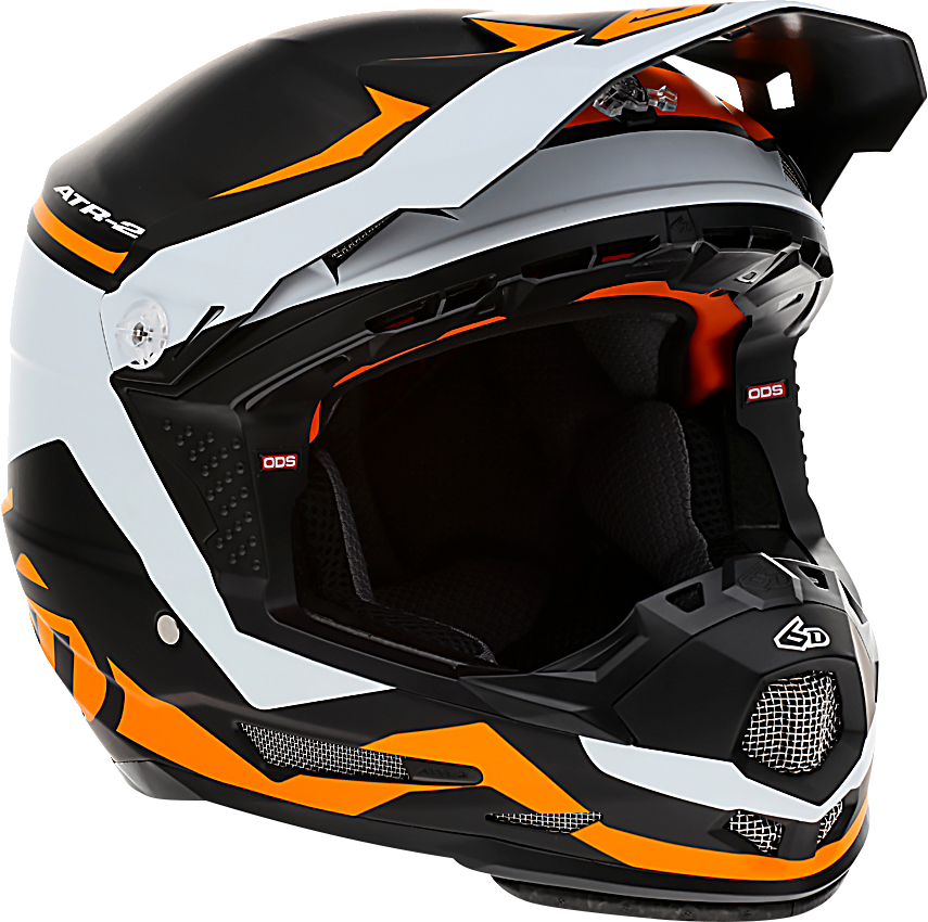 6D ATR-2Y Motorcycle Helmet - Drive - Neon Orange - Small 11-6310