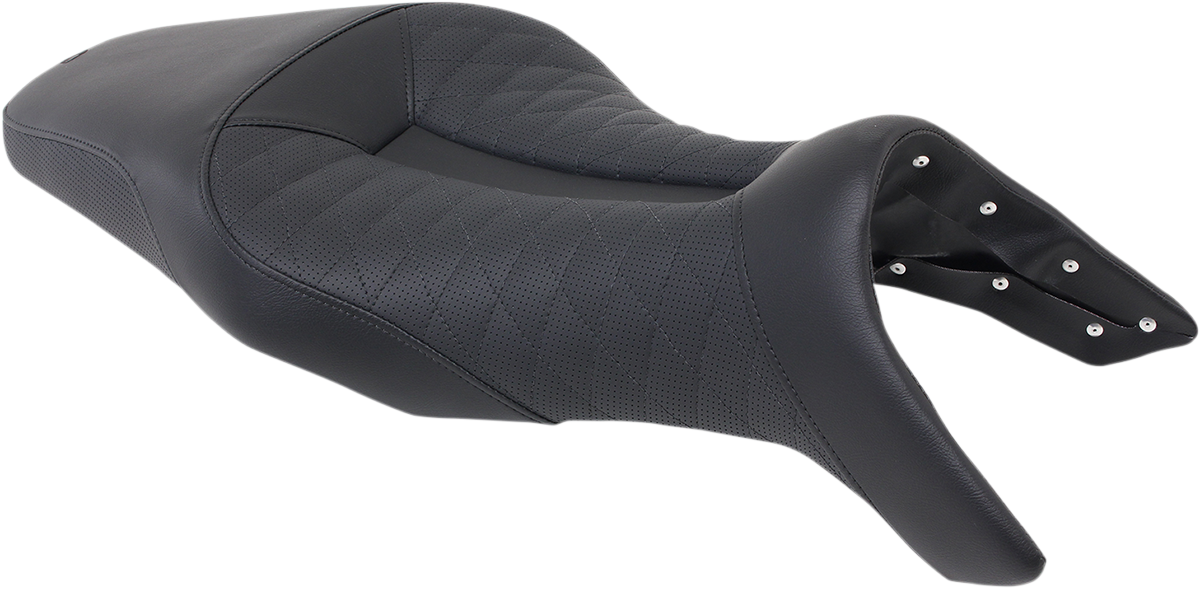 SADDLEMEN Track Seat - Lattice Stitch - Black - FZ09 '14-'19 0810-Y137