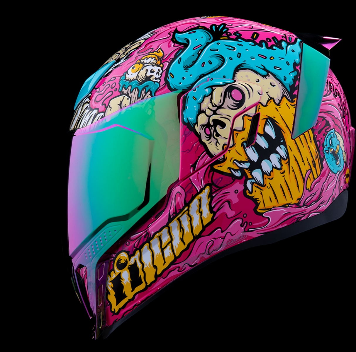 ICON Airflite™ Motorcycle Helmet - Snack Attack - MIPS® - Pink - XS 0101-16921