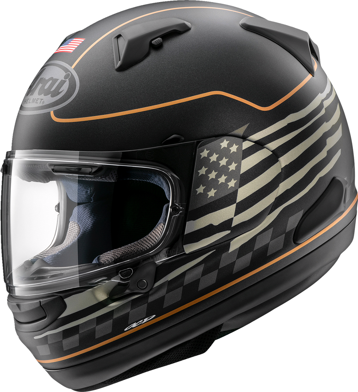 ARAI Signet-X Motorcycle Helmet - US Flag - Black Frost - XS 0101-15953