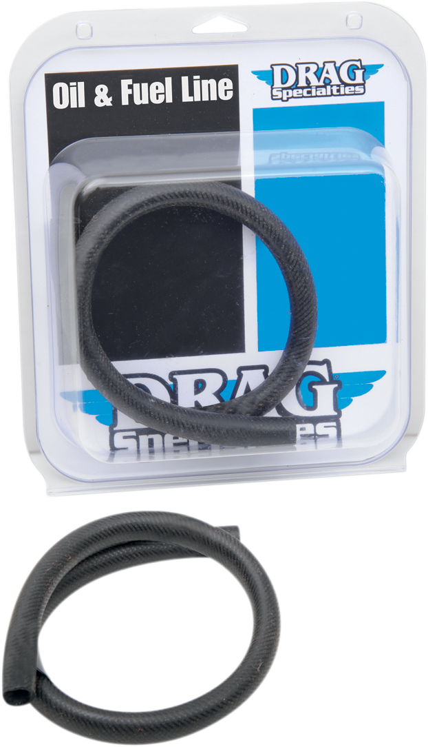 DRAG SPECIALTIES Oil Line - Black - 1/2" - 2' DOH-0122