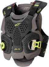 ALPINESTARS A-4 Max Chest Guard - Black/Anthracite/Yellow Fluo - XS/S 67015201155XS/S