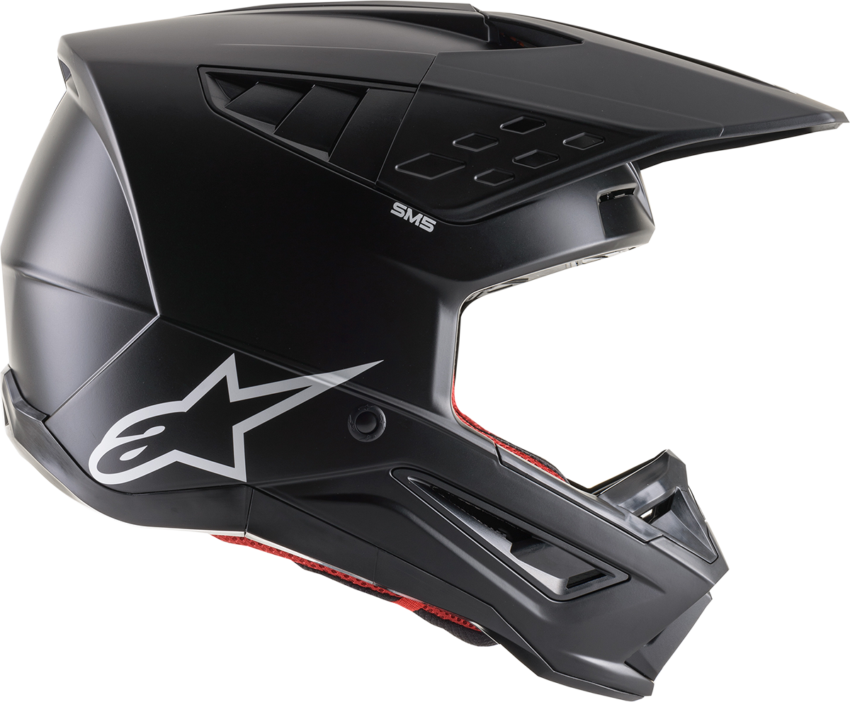 ALPINESTARS SM5 Motorcycle Helmet - Solid - Matte Black - Large 8303121-110-LG