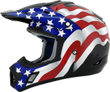 AFX FX-17 Motorcycle Helmet - Flag - Black - XL 0110-2372