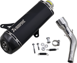 AKRAPOVIC Muffler - Black - Stainless Steel - GTS/GTV S-VE3SO9-HRSSBL 1811-3941