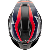 ALPINESTARS Supertech R10 Motorcycle Helmet - Team - Matte Black/Carbon Red Fluo/Blue - XS 8200224-1383-XS