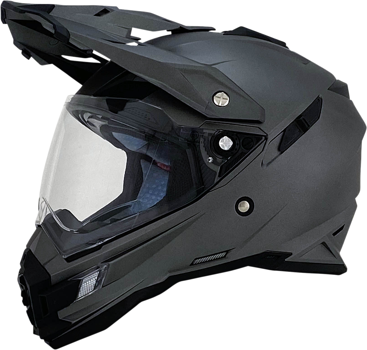 AFX FX-41DS Motorcycle Helmet - Frost Gray - Medium 0110-3762