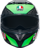 AGV K3 Motorcycle Helmet - Kamaleon - Black/Red/Green - Small 2118381004013S