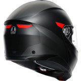 AGV Tourmodular Motorcycle Helmet - Frequency - Matte Gunmetal/Red - Large 211251F2OY00514