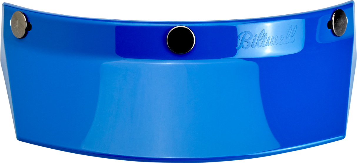 BILTWELL Moto 3-Snap Visor - Blue 2002-564