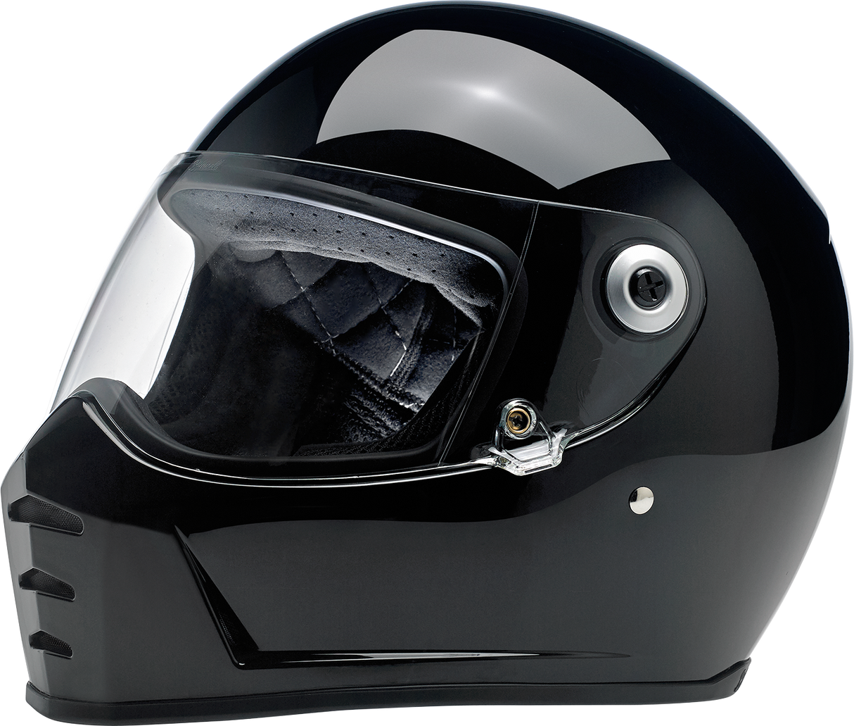 BILTWELL Lane Splitter Motorcycle Helmet - Gloss Black - Small 1004-101-102