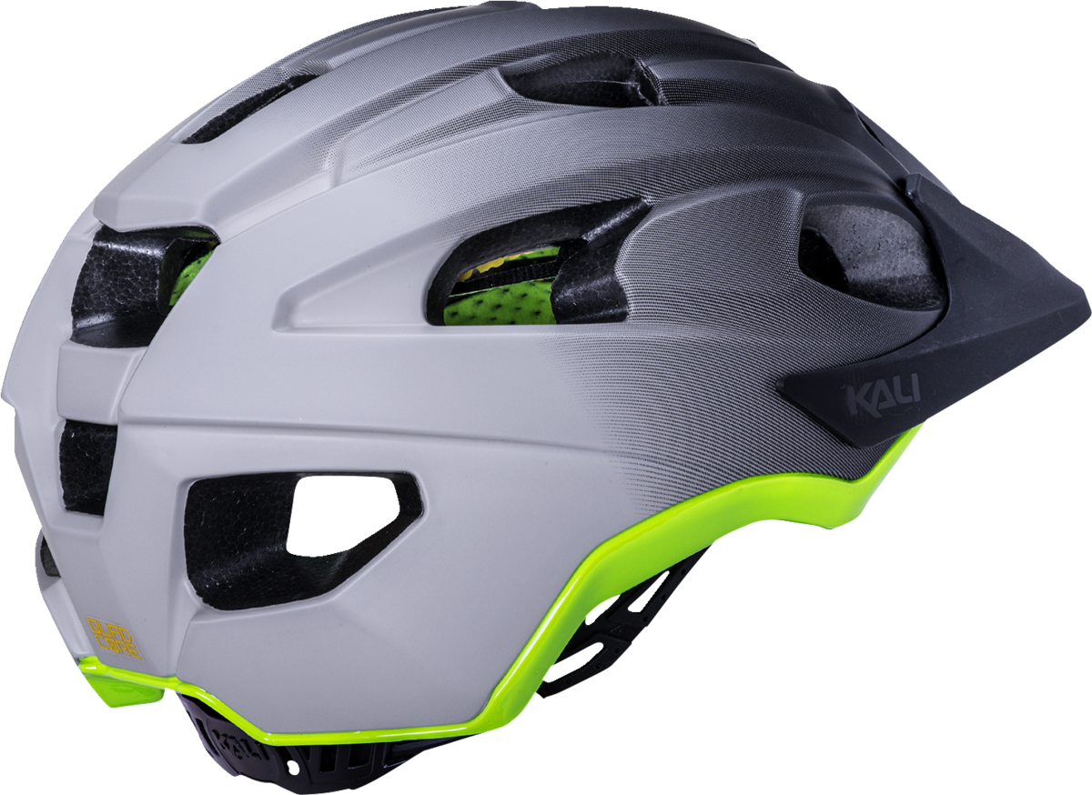 KALI Pace Bicycle Helmet - Fade - Black/Gray/Fluorescent Yellow - L/XL 0221722117