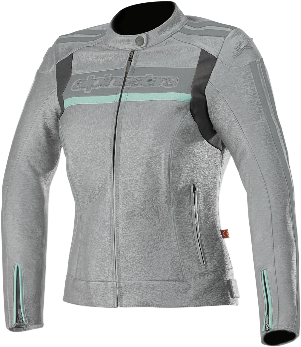 ALPINESTARS Women Stella Dyno v2 Jacket - Gray/Aqua - US 2 / EU 38 3112518-904-38