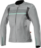 ALPINESTARS Women Stella Dyno v2 Jacket - Gray/Aqua - US 2 / EU 38 3112518-904-38