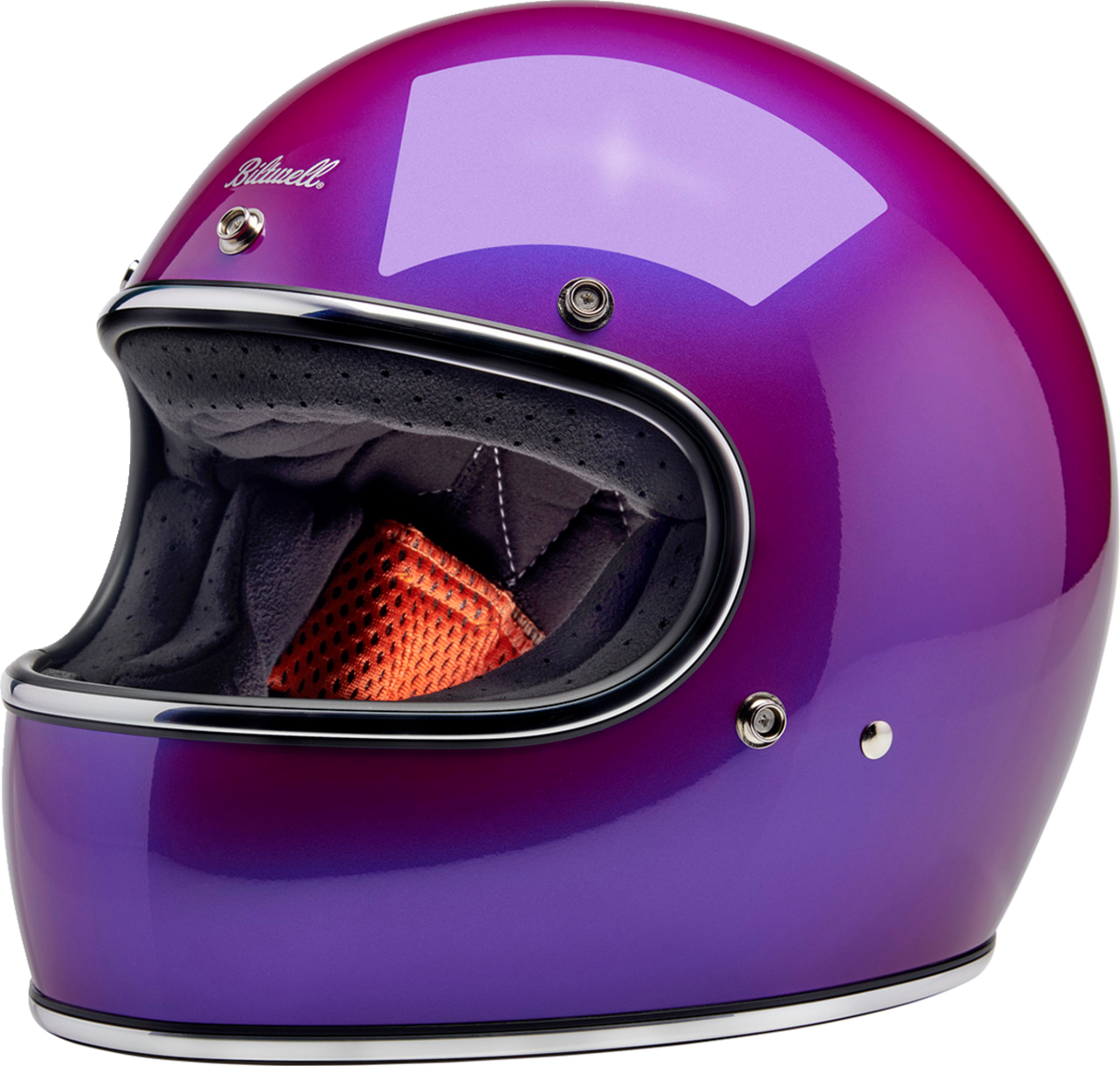 BILTWELL Gringo Motorcycle Helmet - Metallic Grape - XS 1002-339-501