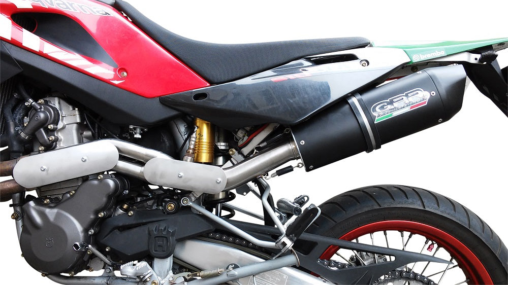 Husqvarna TE 410 E 2005-2006  Exhaust GPR Mid-Line Furore Nero