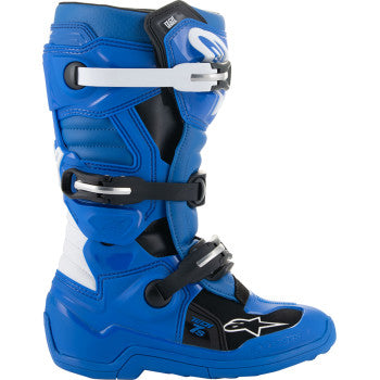 ALPINESTARS Youth Tech 7S Boots - Blue/Black/White - US 8  2015017-712-8