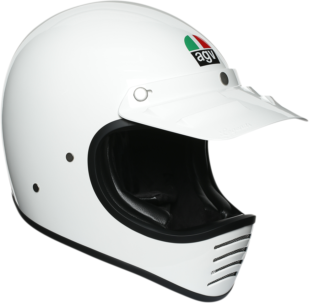 AGV X101 Motorcycle Helmet - White - Small 20770154N000210