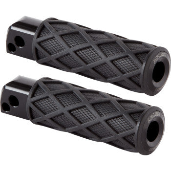 ARLEN NESS Diamond Footpegs - Passenger - Black  400-053