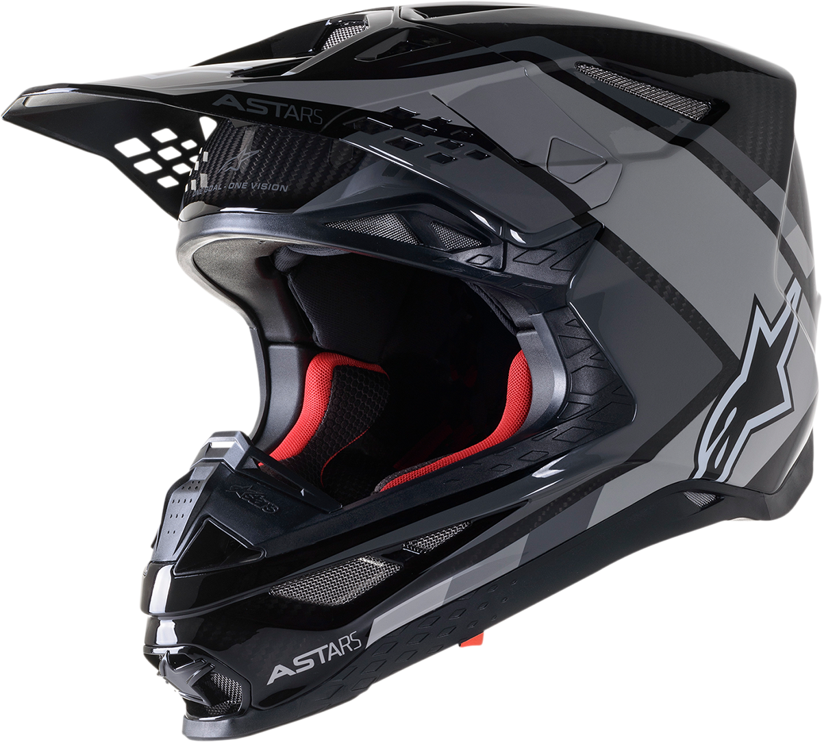 ALPINESTARS Supertech M10 Motorcycle Helmet - Meta 2 - MIPS® - Black/Gray/Gloss - Medium 8300422-1195-MD