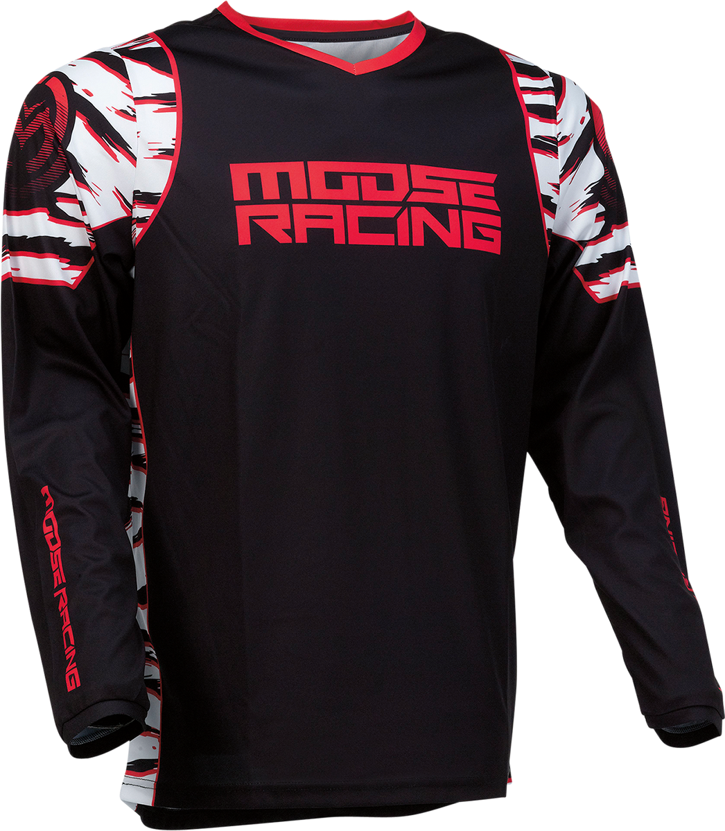 MOOSE RACING Qualifier Jersey - Black/Red - 4XL 2910-6980