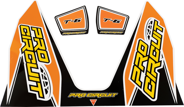 PRO CIRCUIT T-6 Decal - Orange DC22T6-ORANGE