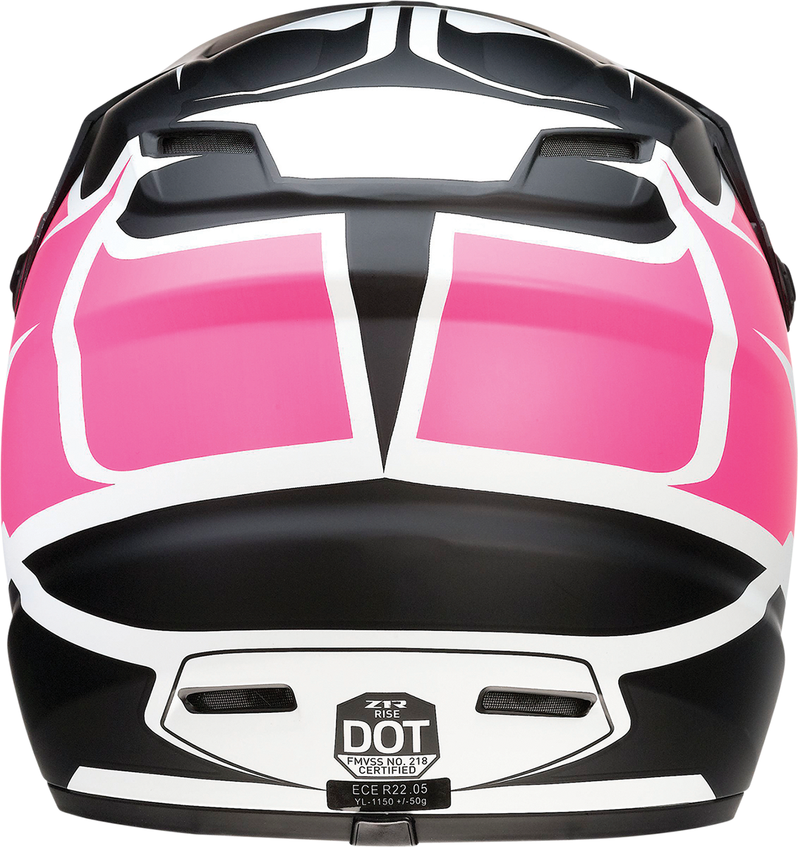 Z1R Youth Rise Motorcycle Helmet - Flame - Pink - Medium 0111-1452