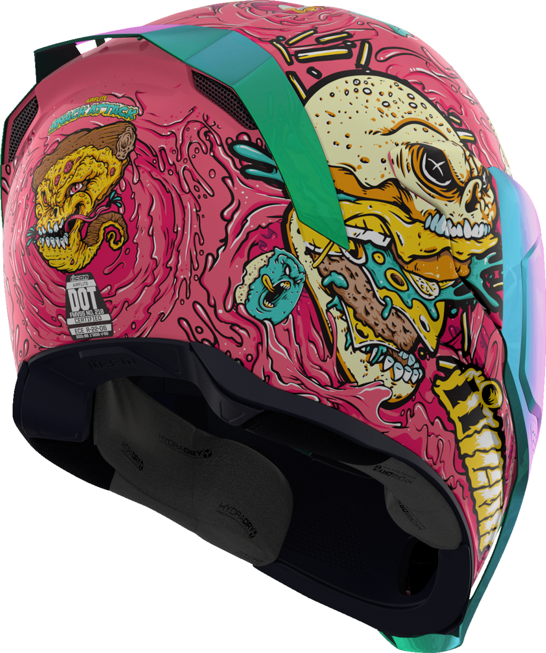 ICON Airflite™ Motorcycle Helmet - Snack Attack - MIPS® - Pink - 2XL 0101-16932