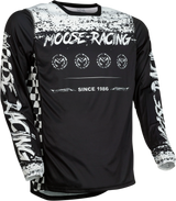 MOOSE RACING M1 Jersey - Black/White - Large 2910-6890