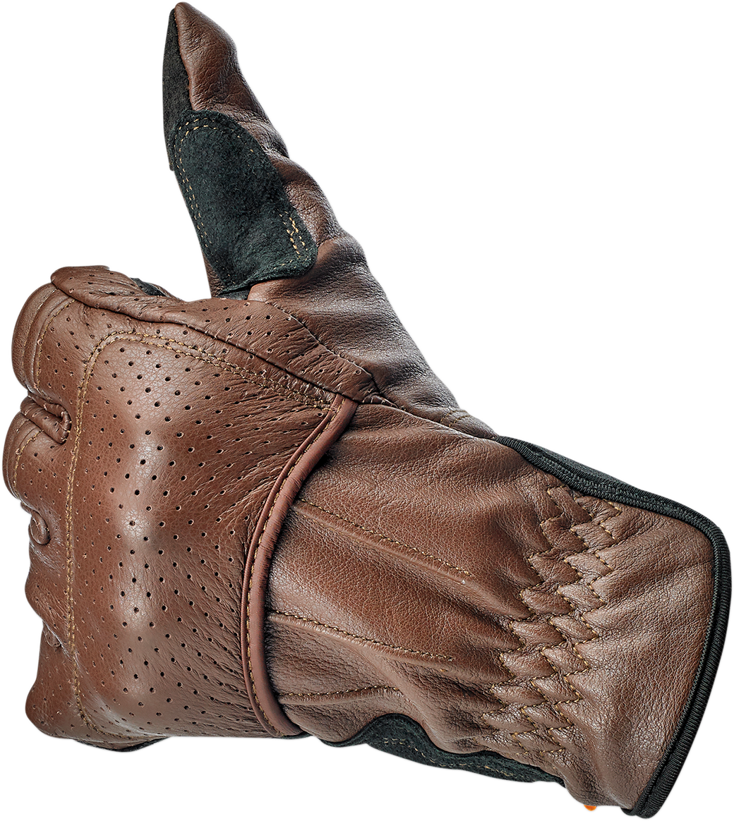 BILTWELL Borrego Gloves - Chocolate/Black - 2XL 1506-0201-306