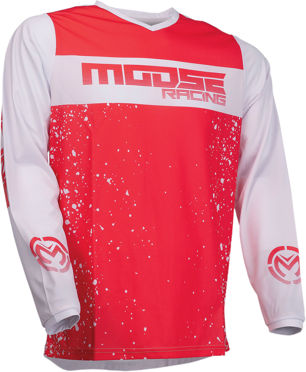 MOOSE RACING Qualifier Jersey - Red/White - 3XL 2910-6650