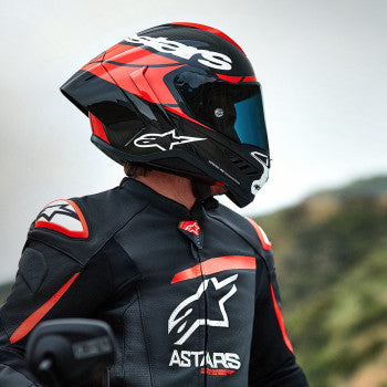 ALPINESTARS Supertech R10 Motorcycle Helmet - Element - Carbon/Red/White - Small 8200324-1363-S