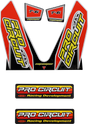 PRO CIRCUIT T-6 Mini Decal - Red DC22MINI