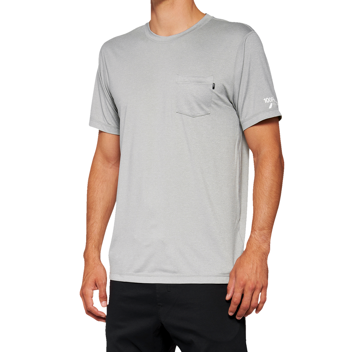 100% Mission Athletic T-Shirt - Gray - XL 20014-00008