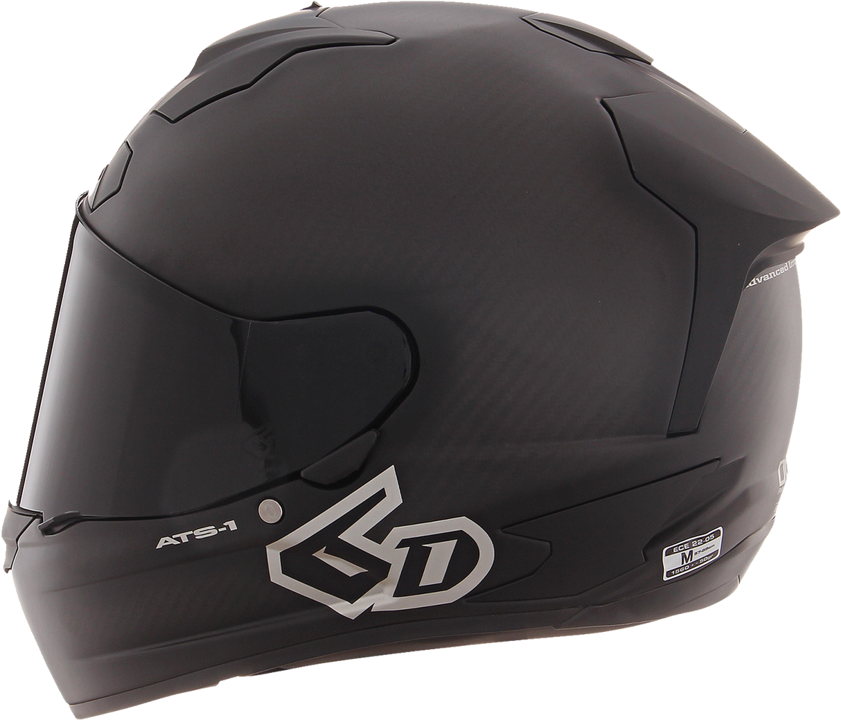 6D ATS-1R Motorcycle Helmet - Matte Black - Small 30-0985