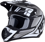 AFX FX-17 Motorcycle Helmet - Force - Matte Black/White - Small 0110-5197