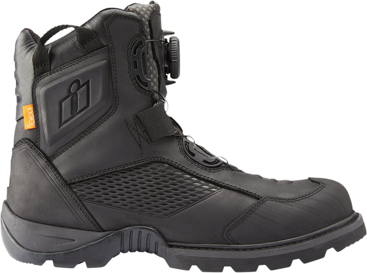 ICON Stormhawk Boots - Black - Size 12 3403-1158