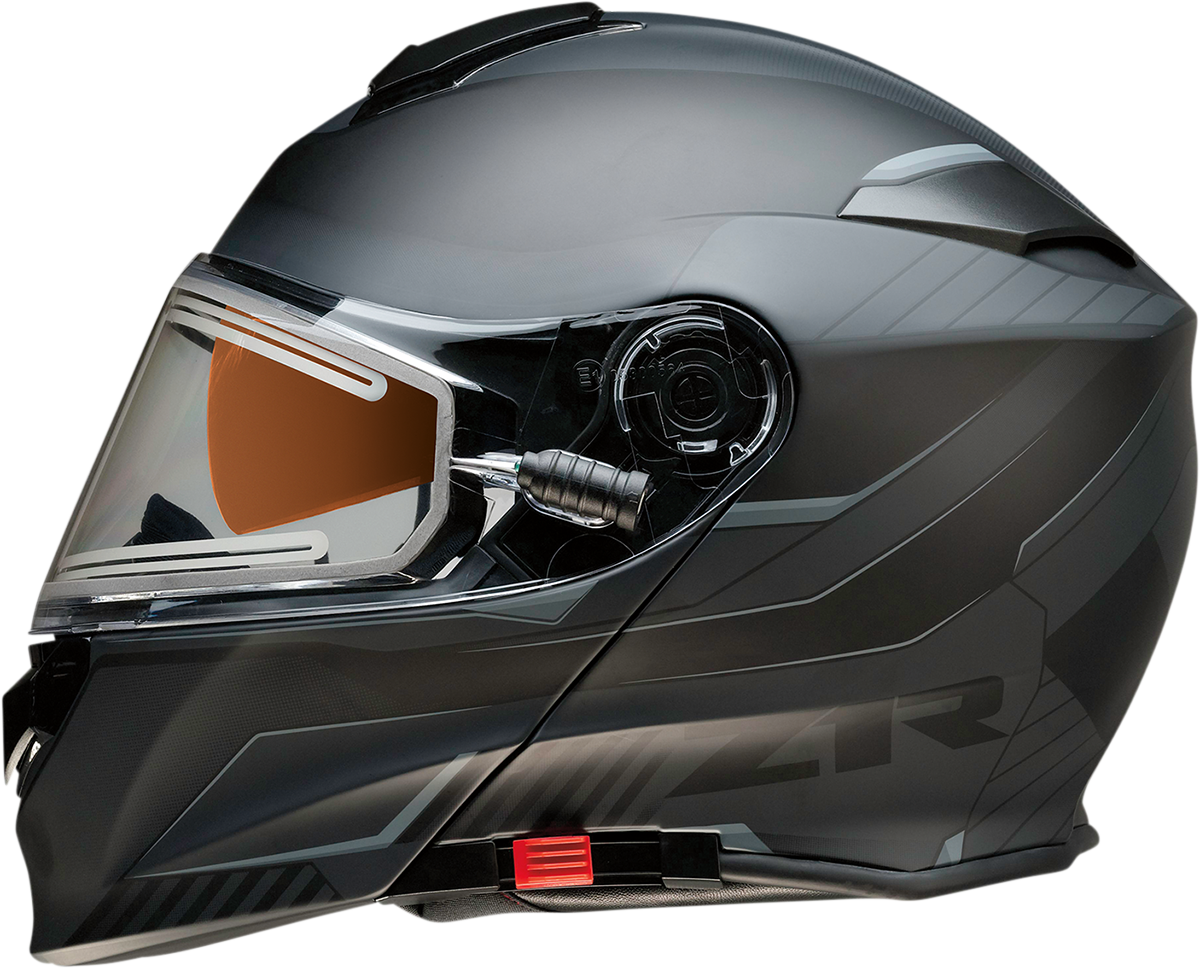 Z1R Solaris Motorcycle Helmet - Scythe - Electric - Black/Gray - Small 0120-0674