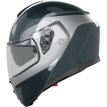 AGV Streetmodular Motorcycle Helmet - Levico - Gray/Silver - 2XL 21182960020032X