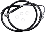 DRAG SPECIALTIES Brake Line - +6" - Black - '15-'17 Softail 618299-6BLK