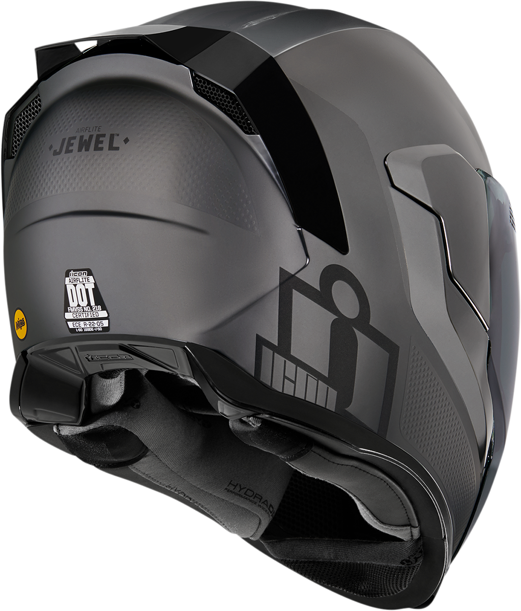 ICON Airflite™ Motorcycle Helmet - Jewel - MIPS® - Silver - XL 0101-13893